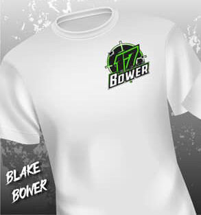 "Bullet" Blake Bower - Short Sleeve Tee - WHITE
