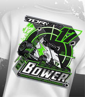 "Bullet" Blake Bower - Short Sleeve Tee - WHITE