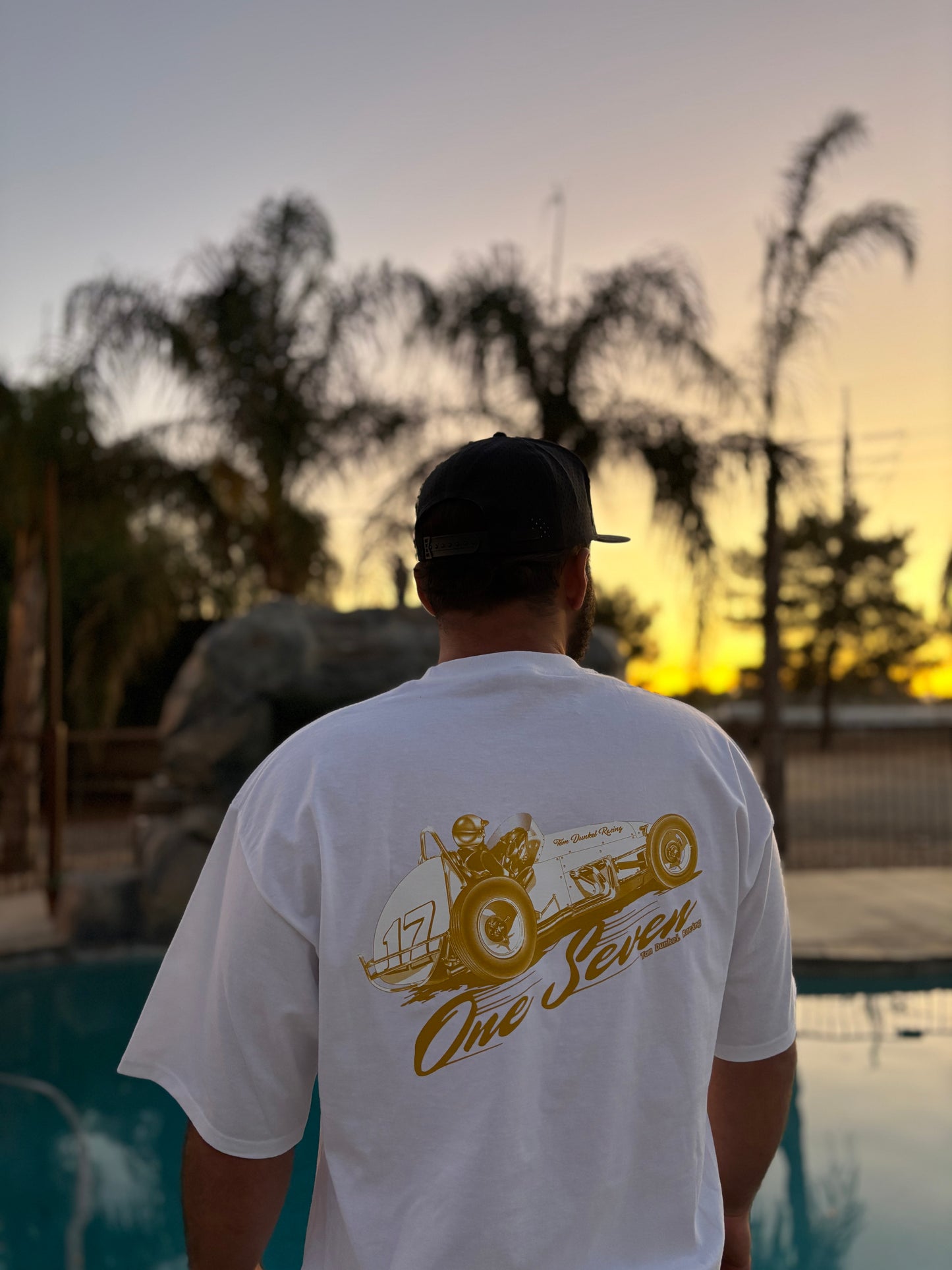 "One Seven" Vintage - Short Sleeve Tee - WHITE