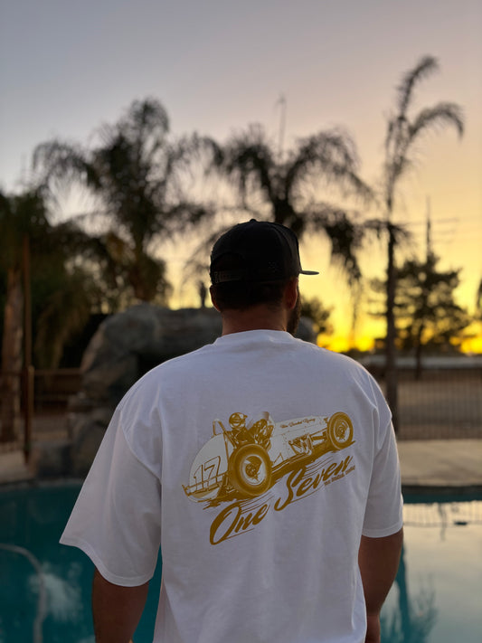 "One Seven" Vintage - Short Sleeve Tee - WHITE