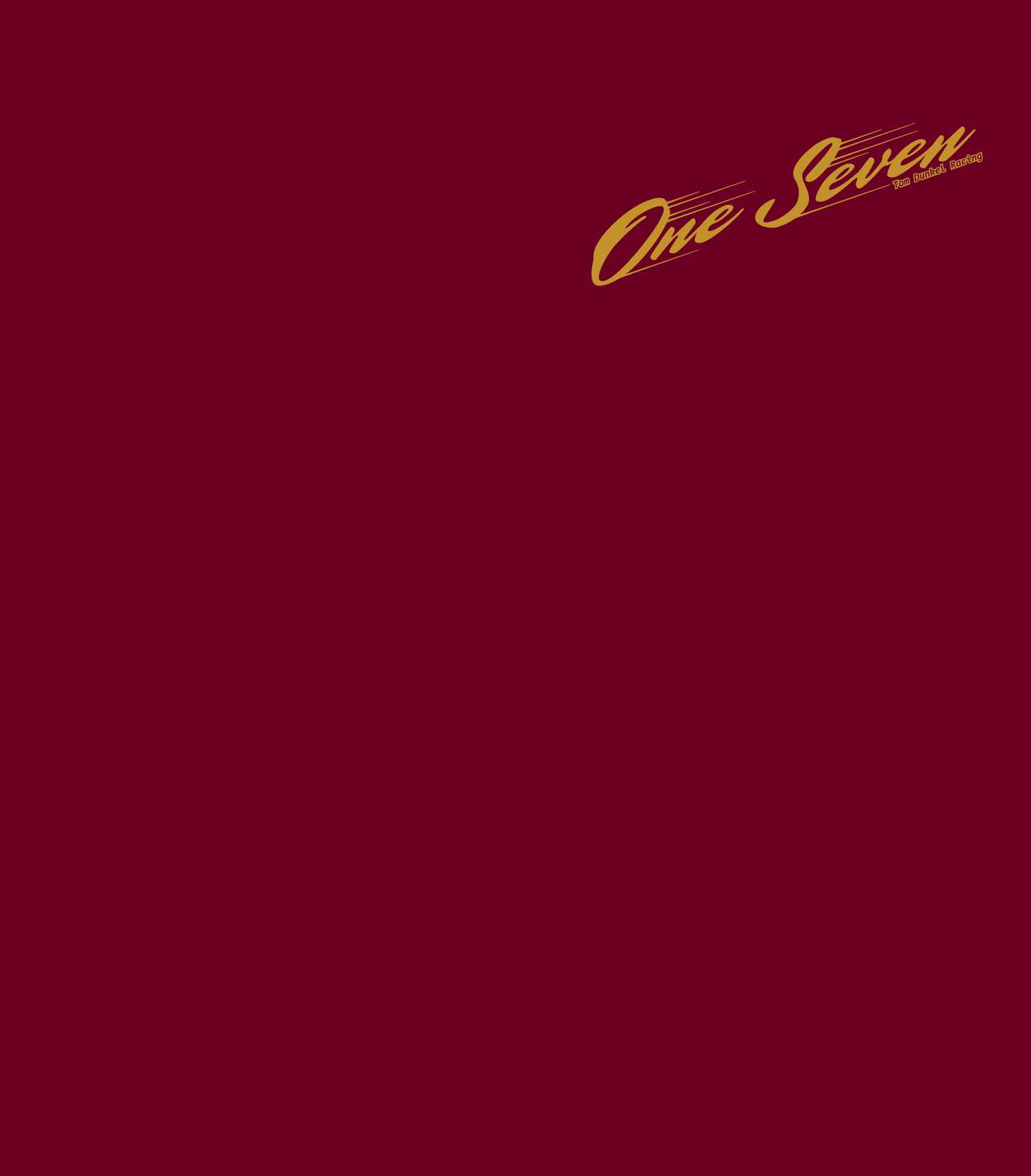 "One Seven" Vintage - Short Sleeve Tee - MAROON